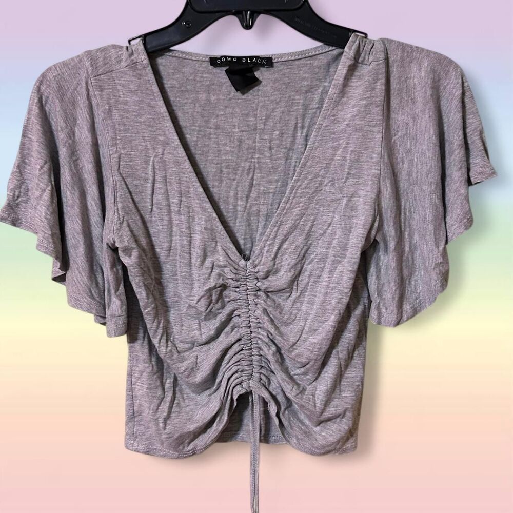Grey Crop-top